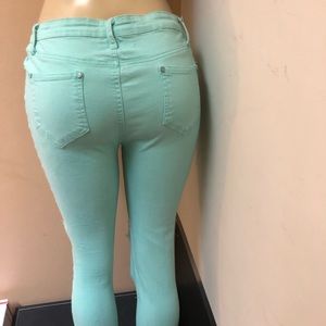 Teal jeans